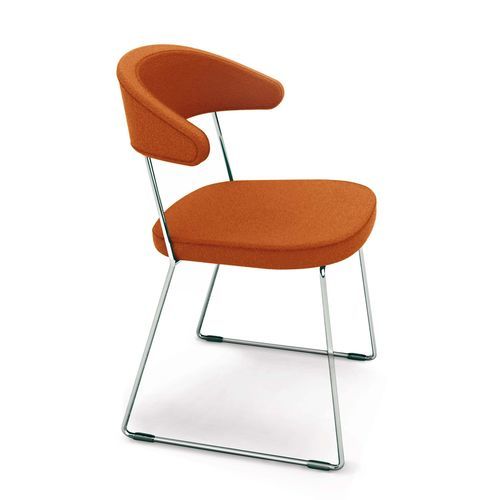 Contemporary visitor chair - COMMUNITY - Styloffice S.p.a. - indoor / metal / metal base