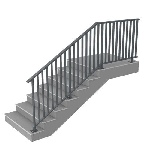 Aluminum railing - TULIPAN - PESPA ALUMIN - with bars / outdoor / for stair