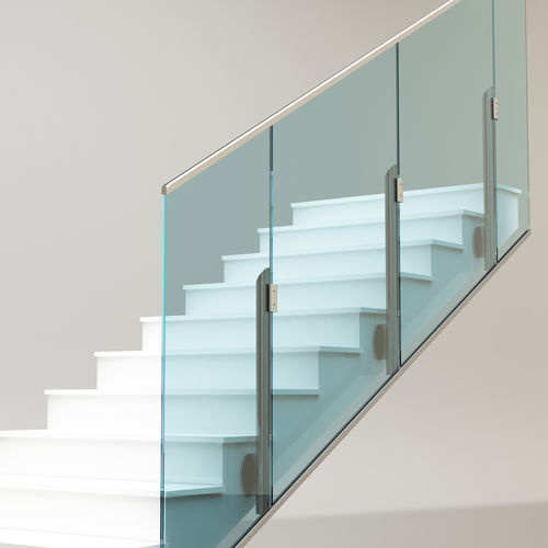 Aluminum railing DALIA PESPA ALUMIN glass panel / outdoor / indoor