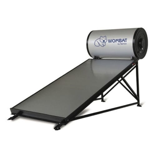 Solar storage water heater - FLAT PLATE - APRICUS - integrated / horizontal / residential