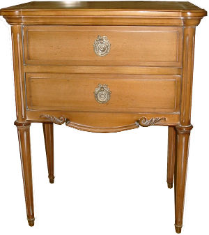 Louis XVI style bedside table - VARENNES : 28030 - LABARERE - wooden / rectangular / with drawer