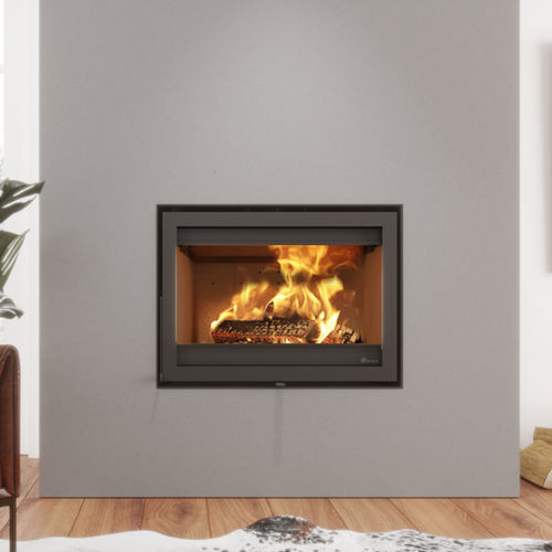 Wood-burning fireplace insert - Dik Geurts - Instyle 800V Next - DRU - steel / contemporary