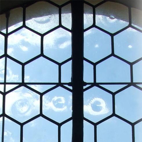 Safety architectural glass - PLATE DISCS - Glashütte Lamberts Waldsassen - blown / plain / 3D