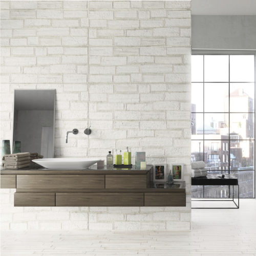 Porcelain stoneware tile - PAN DE BOIS : STAMP - Naxos - matte / indoor / wall