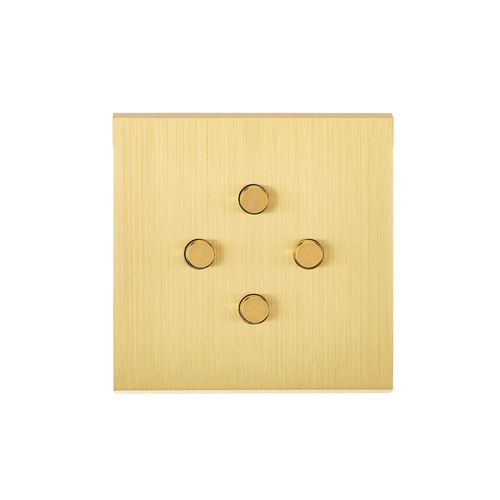 Light switch - Confidence - MOD ELEC - push-button / recessed / quadruple