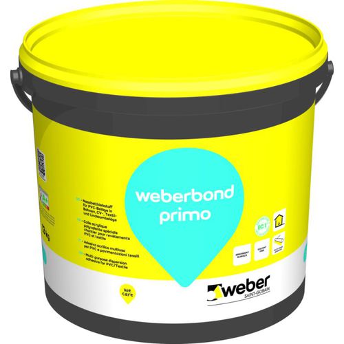 Acrylic resin glue - WEBERBOND PRIMO - Weber Industries - for concrete / plaster / for floor