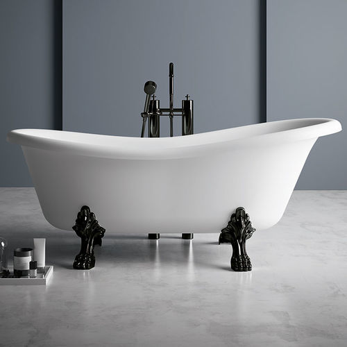 Oval bathtub - OXFORD - karol - with legs / for homes / composite