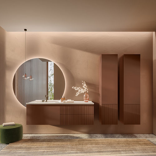 Modern bathroom cabinet - RIGO - karol - home / wooden / lacquered