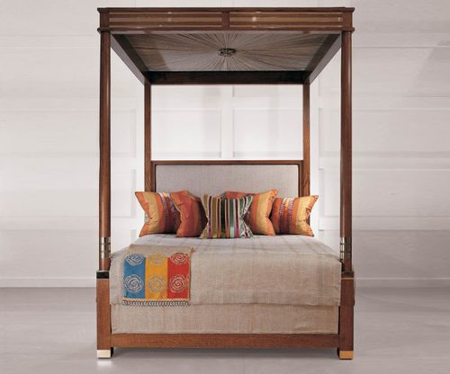 Canopy bed - IRENE - William Yeoward - double / traditional / oak