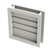 Aluminum ventilation grill - SERIES AL - Monodraught - square / acoustic