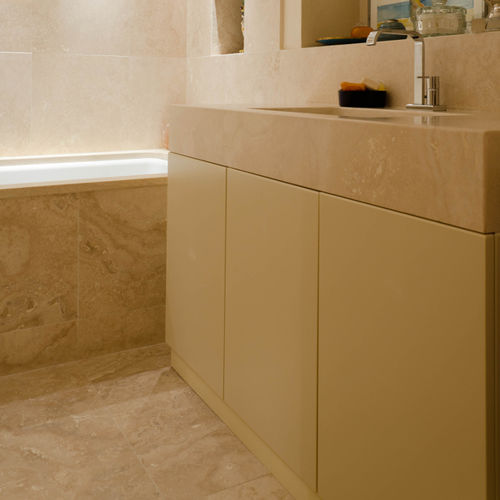 Travertine tile - NUVOLATO - PIETRE DI RAPOLANO PDR SRL - polished / matte / brushed
