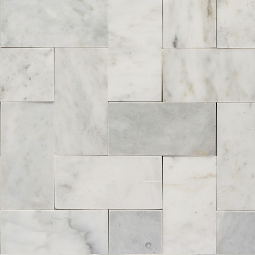 Marble mosaic tile - Bianco T 7.5x15x1 - PIETRE DI RAPOLANO PDR SRL - polished / high-gloss / indoor