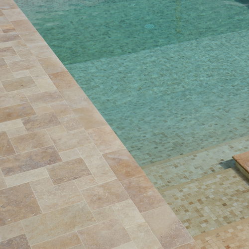 Travertine tile - AVANA MIX  - PIETRE DI RAPOLANO PDR SRL - textured / antique / indoor