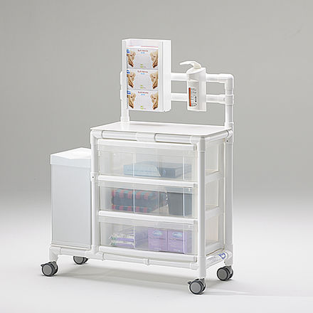 Treatment trolley - HGW 100 S - RCN Medizin- und Rehatechnik - for healthcare facilities / plastic