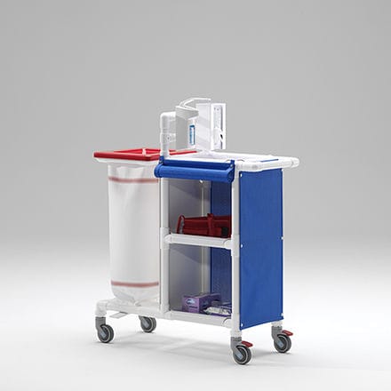 Treatment trolley - MC 231 S - RCN Medizin- und Rehatechnik - for linen / for healthcare facilities / plastic