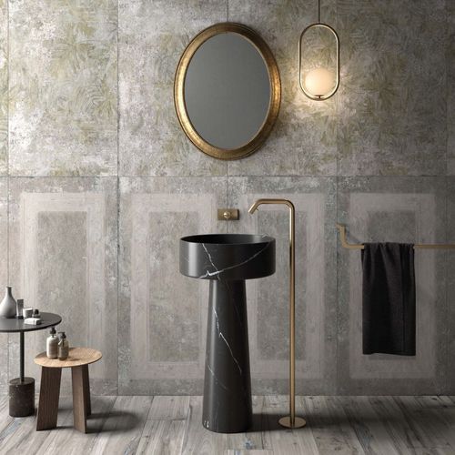 Porcelain stoneware tile - GHOST - ABK - natural finish / indoor / living room