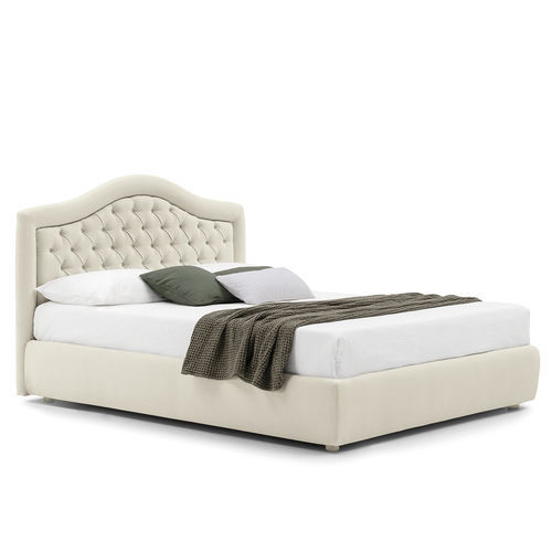 Double bed - capri - Bolzan Srl-Società Benefit - traditional / upholstered / with headboard