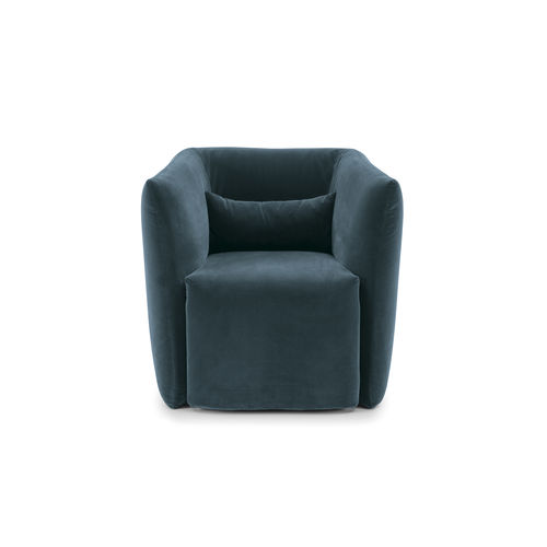 Contemporary armchair - Jill - Bolzan Srl-Società Benefit - cotton / linen / wool
