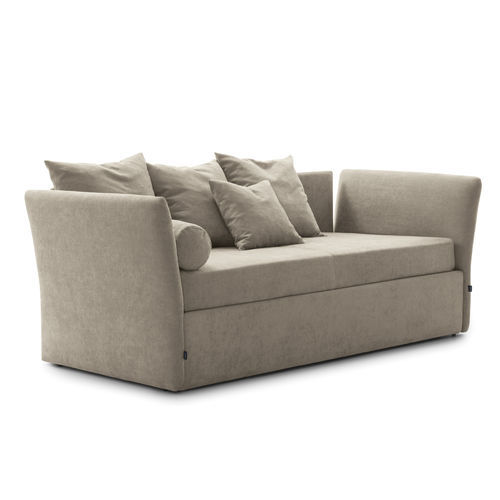 Sofa bed - Biba - Bolzan Srl-Società Benefit - contemporary / fabric / leather