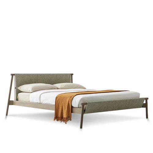 Double bed - Jack-e - Bolzan Srl-Società Benefit - contemporary / with upholstered headboard / custom