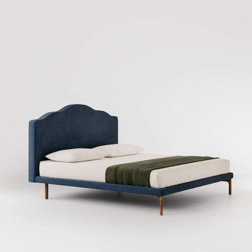 Double bed - DAFNE  - Bolzan Srl-Società Benefit - traditional / upholstered / leather