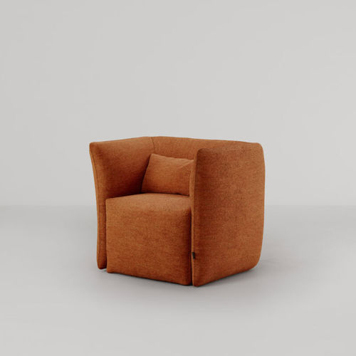 Contemporary armchair - JILL   - Bolzan Srl-Società Benefit - fabric / upholstered / with removable cushion