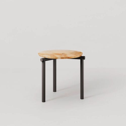 Contemporary coffee table - JACK-E  - Bolzan Srl-Società Benefit - leather / wooden / marble
