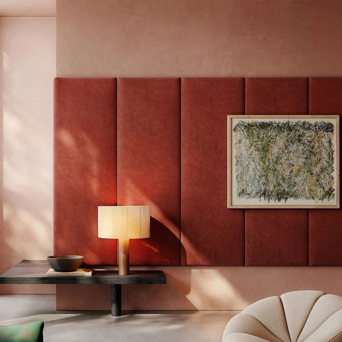 Living room acoustic panel - Bolzan Srl-Società Benefit - for wall / wood / fabric