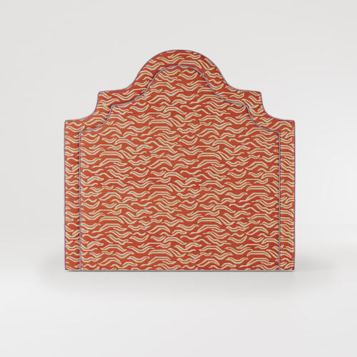 Double bed headboard - CELINE  - Bolzan Srl-Società Benefit - traditional / fabric / orange