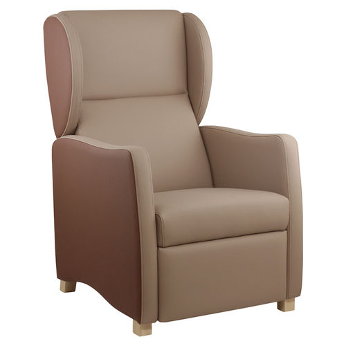 Contemporary armchair - CARTAGENA DELUXE    - CMcadeiras - polyurethane / with footrest / contract