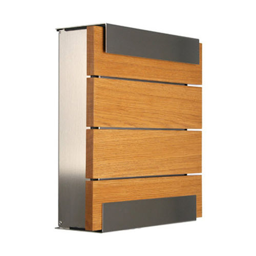 Wall-mounted mailbox - GLASNOST.WOOD.OAK - keilbach design and products - individual