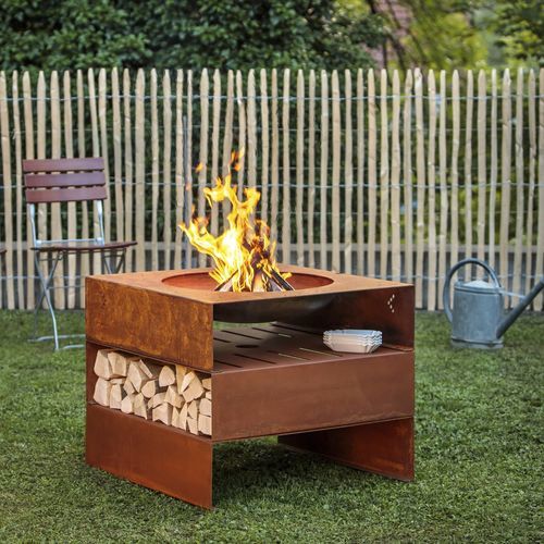 Wood-burning fire pit - light my fire.great-cube - keilbach design and ...