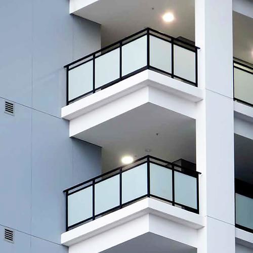 Balcony railing - Serie BALCONY - GFS Italian Innovative Glass Fixing - aluminum / glass panel / balustrade