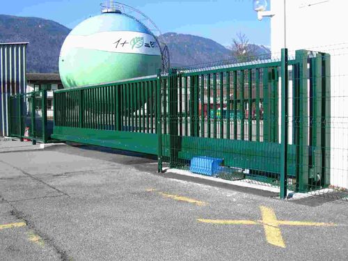 Sliding gate - AUTOPORTANT LOURD - Jacot des Combes - aluminum / with bars / motorized