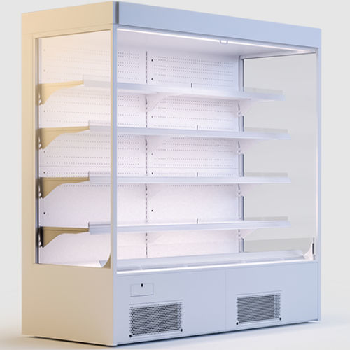 Shelf refrigerated display case - VARIANT 80 L - IGLOO - for shop / stainless steel / white