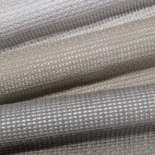 Geometric pattern sheer curtain fabric - BALTICO 3267  - Decobel srl - viscose / cotton / polyester
