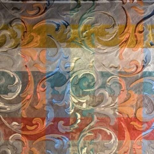 Upholstery fabric - BABYLON 3294  - Decobel srl - patterned / linen / silk