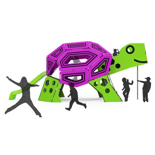 Playground climbing structure - BIG TURTLE  - Industrias Agapito