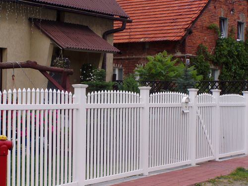Garden fence - TRADITIONAL ARCH OVER - Top Fence - PVC / traditional