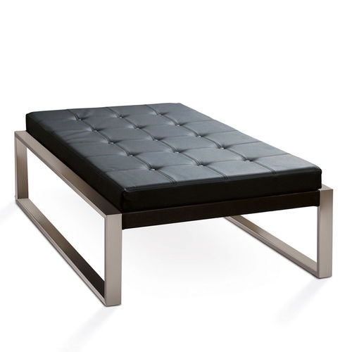 Contemporary footstool - PIECERA 78 & 130 - FueraDentro - Batyline® / stainless steel / indoor