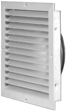 Aluminum ventilation grill - VR - Lindab - square / white