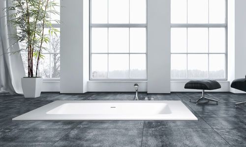 Composite bathtub - SMART ONE - AQUAdesign - white