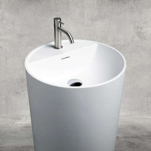 Free-standing washbasin - TON’EAU - AQUAdesign - ceramic / round / contemporary