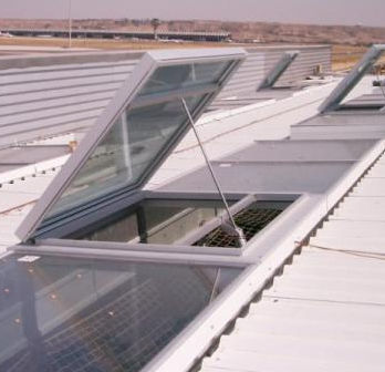 Aluminum smoke vent - SMOKELIGHT - AIRSUN - for facade