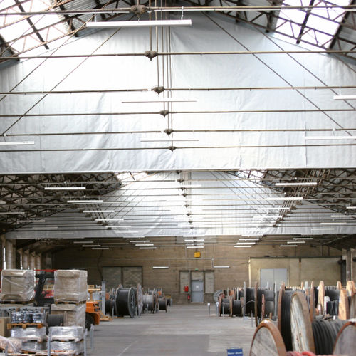 Curtain fabric - SMOKETEX-F - AIRSUN - solar protection / plain / polyurethane
