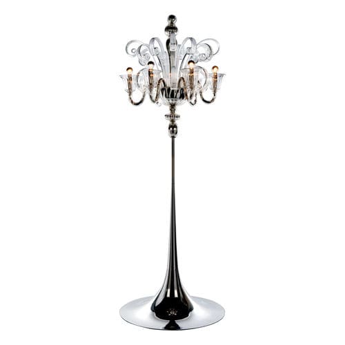 Floor-standing lamp - IDOLE - Veronese - brass / Murano glass / traditional