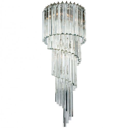 Contemporary chandelier - SPIRALE - Veronese - Murano glass / commercial / waterfall