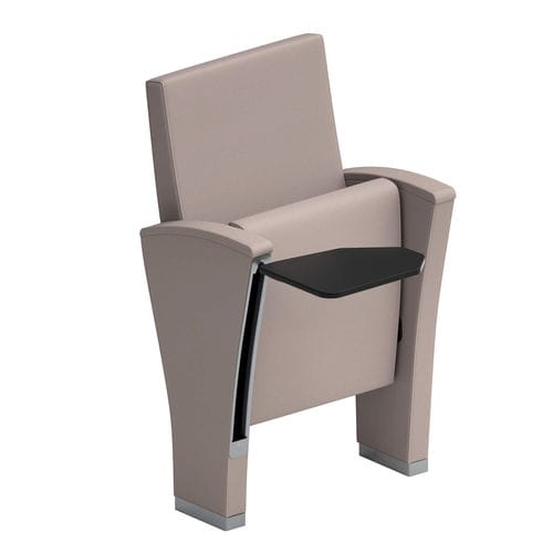 Contemporary auditorium seating - UNICA - Lamm srl - polyurethane / tablet / folding
