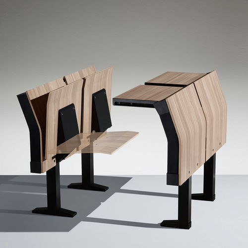 Contemporary chair - E4000 - Lamm srl - indoor / laminate / aluminum base