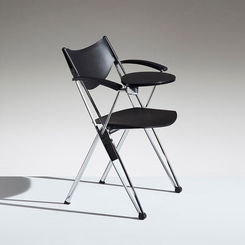 Polypropylene conference chair - CONPASSO - Lamm srl - metal base / folding / tablet